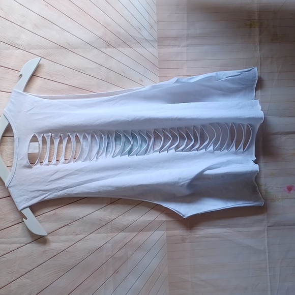 New Ambiance Laser Cut Summer Pineapple Shirt Muscle tee Large - Picture 4 of 4